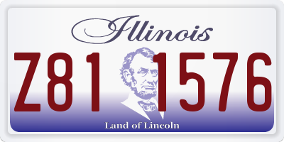 IL license plate Z811576