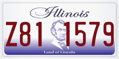 IL license plate Z811579