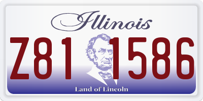 IL license plate Z811586