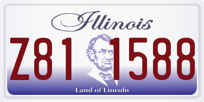 IL license plate Z811588