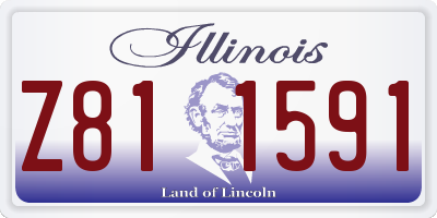 IL license plate Z811591