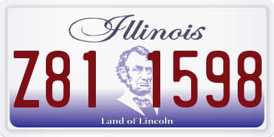 IL license plate Z811598