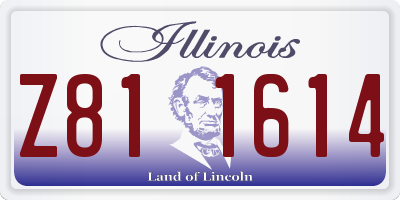 IL license plate Z811614