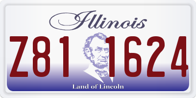 IL license plate Z811624