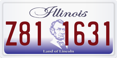 IL license plate Z811631