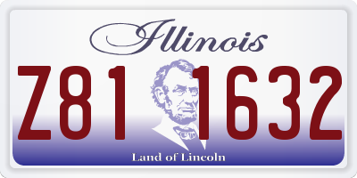IL license plate Z811632