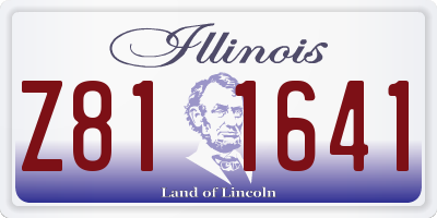 IL license plate Z811641