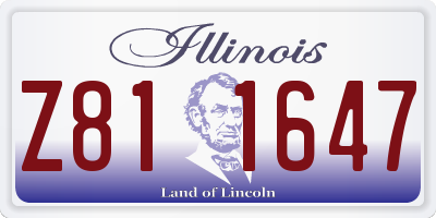 IL license plate Z811647