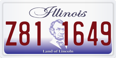 IL license plate Z811649