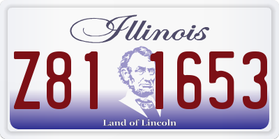 IL license plate Z811653