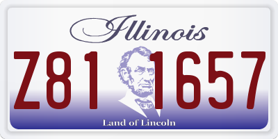 IL license plate Z811657