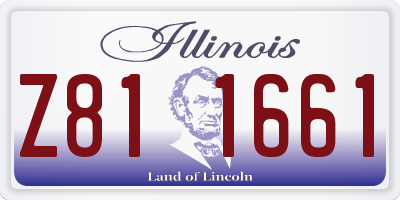 IL license plate Z811661
