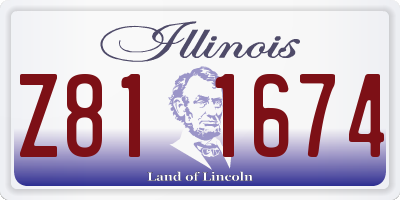 IL license plate Z811674