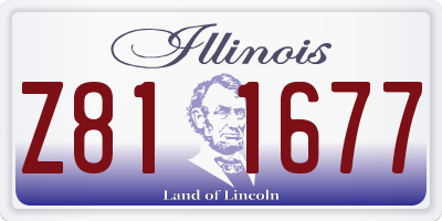 IL license plate Z811677