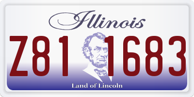 IL license plate Z811683