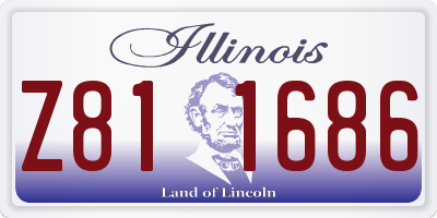 IL license plate Z811686