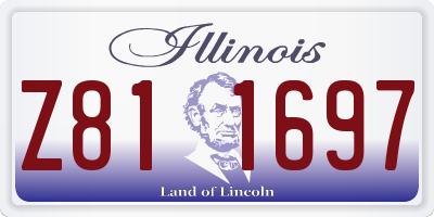 IL license plate Z811697