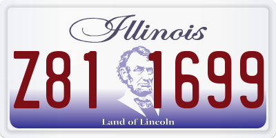 IL license plate Z811699