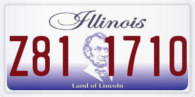 IL license plate Z811710