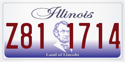 IL license plate Z811714