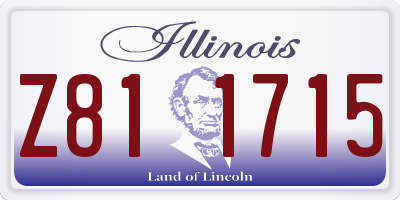 IL license plate Z811715