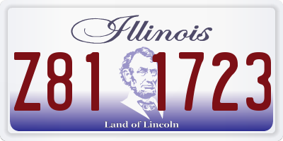 IL license plate Z811723