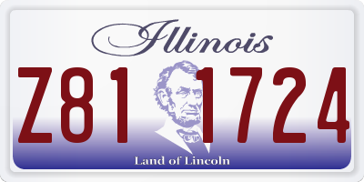 IL license plate Z811724