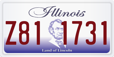 IL license plate Z811731