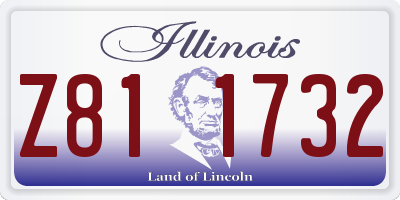 IL license plate Z811732