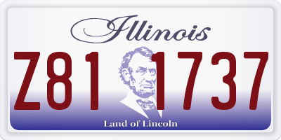 IL license plate Z811737