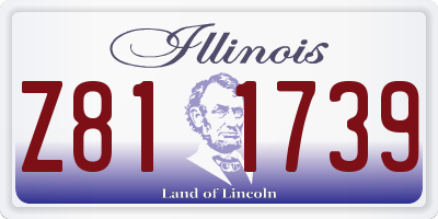 IL license plate Z811739