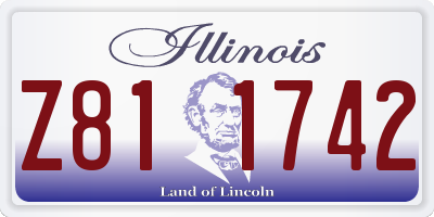 IL license plate Z811742
