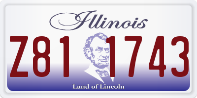 IL license plate Z811743