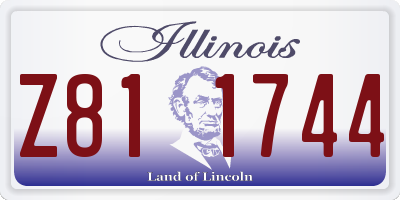 IL license plate Z811744