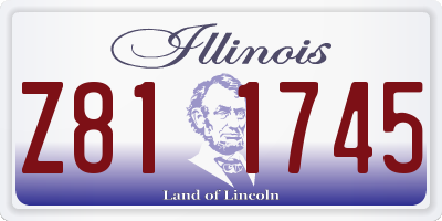IL license plate Z811745