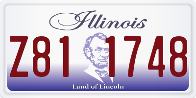 IL license plate Z811748
