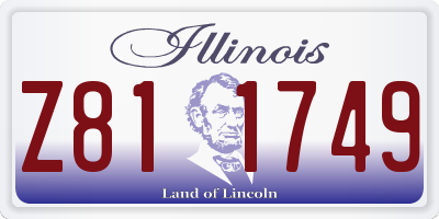 IL license plate Z811749