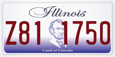 IL license plate Z811750