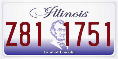 IL license plate Z811751