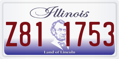 IL license plate Z811753
