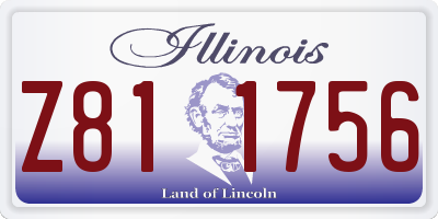 IL license plate Z811756