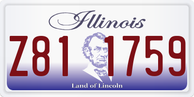 IL license plate Z811759