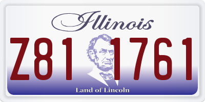 IL license plate Z811761