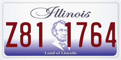 IL license plate Z811764