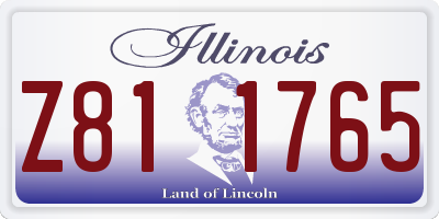 IL license plate Z811765