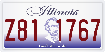 IL license plate Z811767