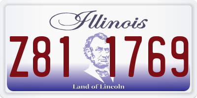 IL license plate Z811769
