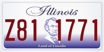 IL license plate Z811771