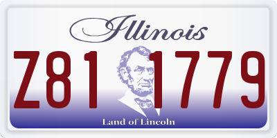 IL license plate Z811779