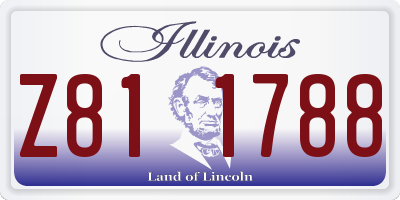 IL license plate Z811788